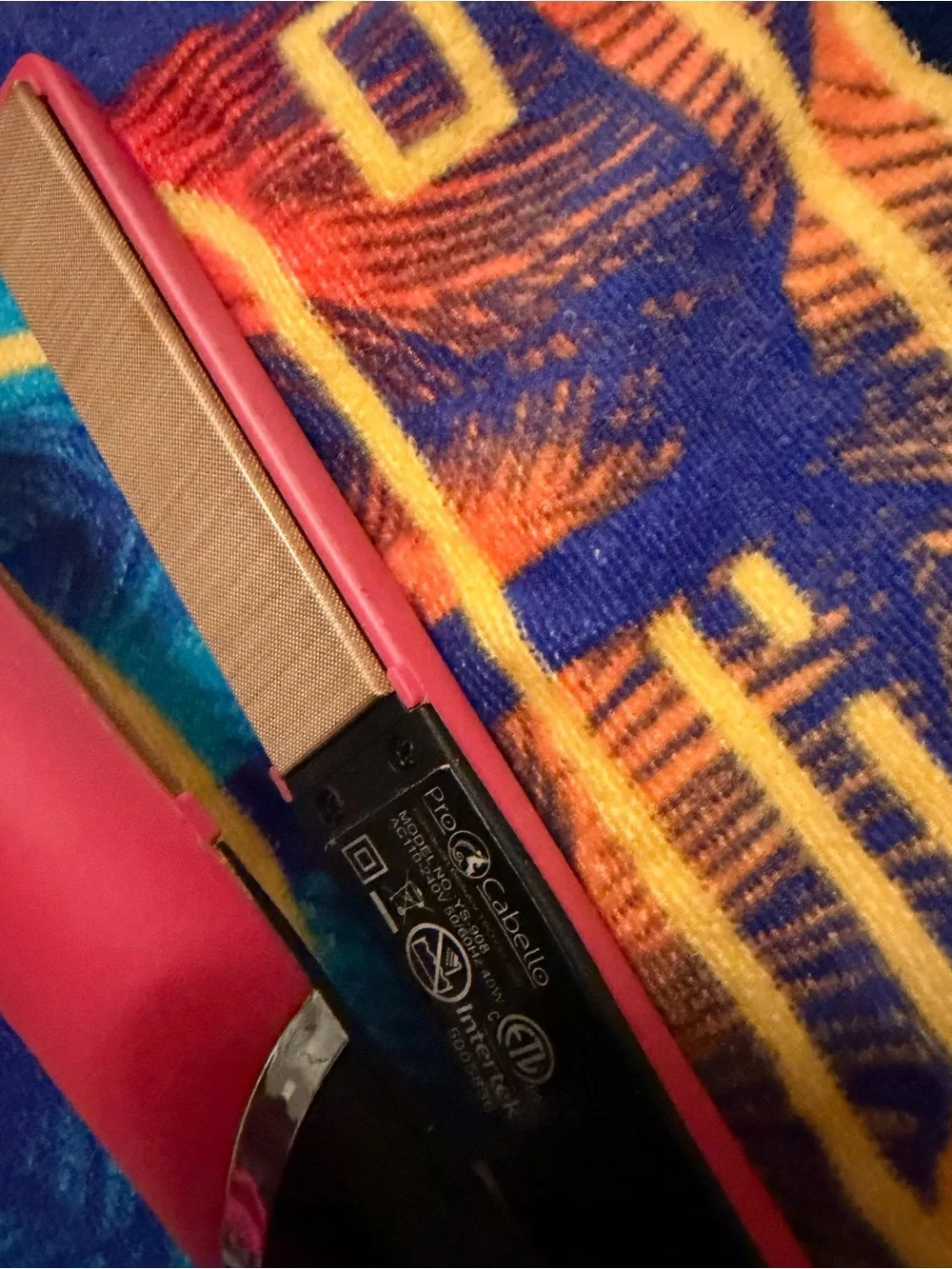 Source Unknown Pink and Black Women's Hair Straightener